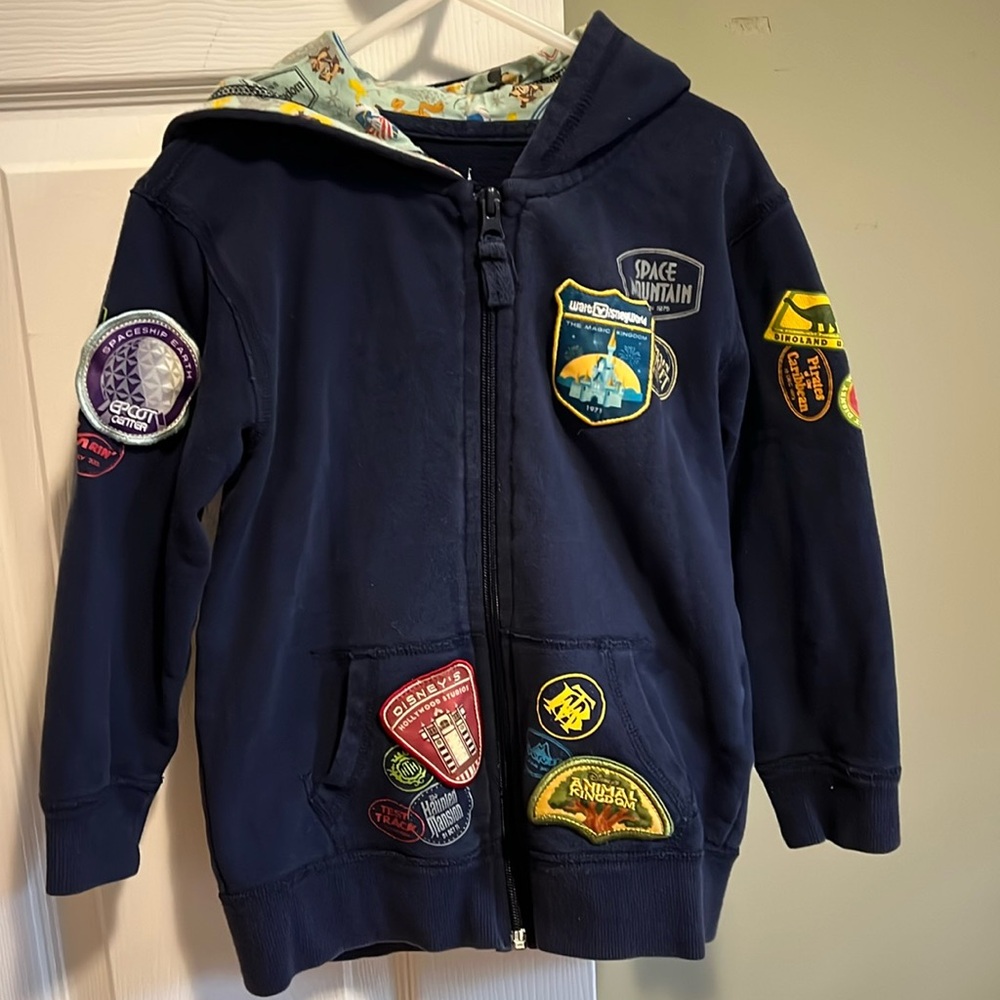 Walt Disney World parks zip up hooded sweatshirt